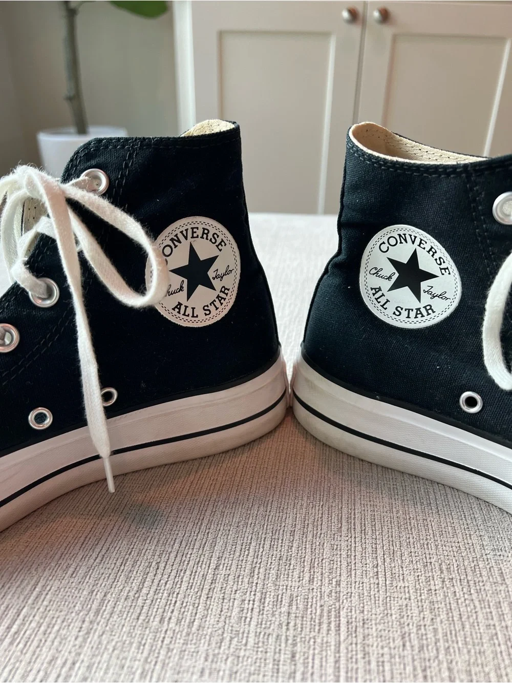 Chuck Taylor All Star Lift Platform Canvas Black & White Size 7 - Picture 4 of 11